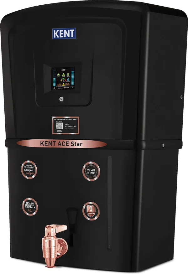 KENT Ace Star - B//111109B ACE Star 8 L RO + UV + UF + Copper + Alkaline + TDS Control Water Purifier Advanced RO Tech for Sabse Shudh Paani Auto...
