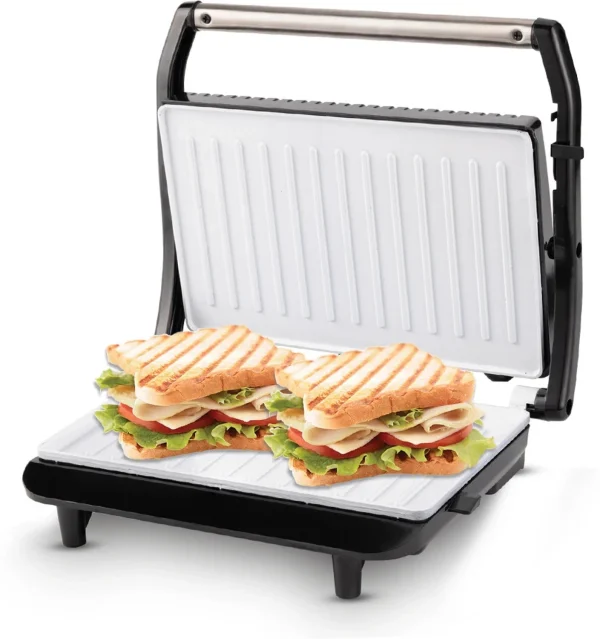 KENT Sandwich Maker,Non-toxic ceramic coat,Toast, Roast,Automatic Temperature Cut Off Grill Sandwich Maker