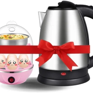 KEVRIZ Electric Kettle for Boiling & Hot Water&Electric Egg Maker Electric Kettle