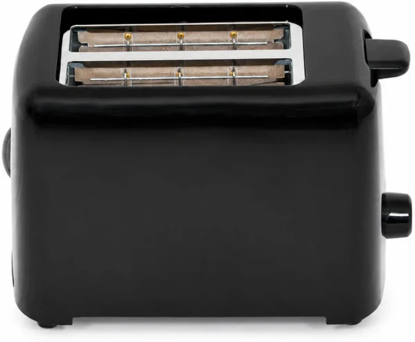 Kraft Italy by KRAFT Pop Up Toaster For Kitchen Toasts Breakfast Pop-Up Function Black Compact Design 750 W Pop Up Toaster