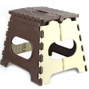 LACOPINE Lightweight Folding Step Stool with Carrying Handle Adults Kids Stepping Stool Plastic Activity Table