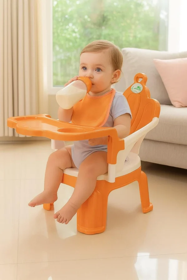LavRit Big Baby Feeding Chair(Girls),Food Tray,Plastic/Eating/Safe Chair(1 -4 years) Plastic Chair