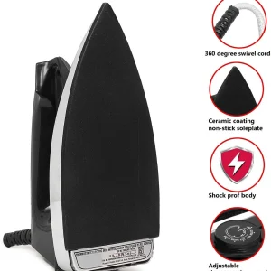 LE – EASE LITE Automatic iron box with two layers Non sticky & anti-bacterial coating 750 W Dry Iron