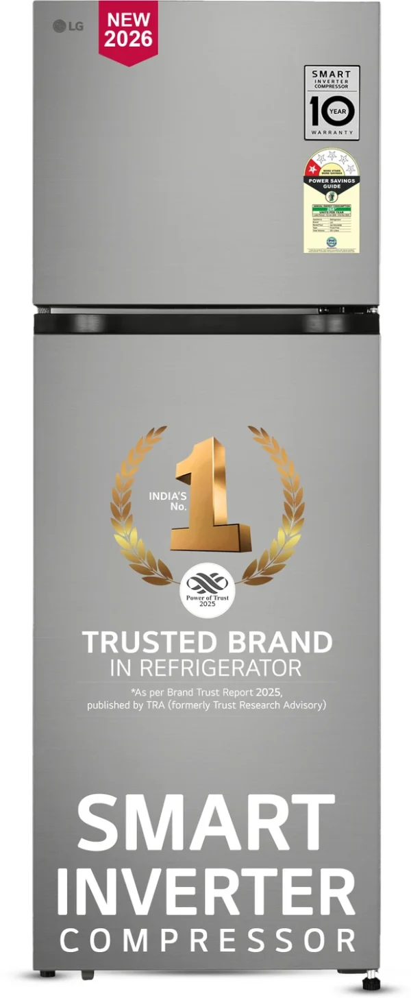LG 251 L Frost Free Double Door 1 Star Refrigerator with Smart Inverter Compressor and Multi Air Flow with Max Fresh Zone
