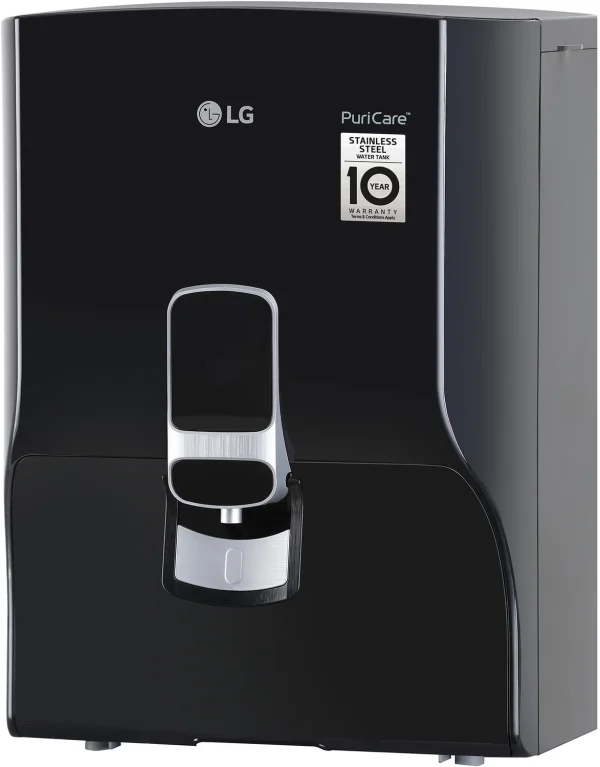 LG WW132NF 8 L RO Water Purifier Dual Protection Airtight Stainless Steel Tank | Digital Sterilizing care | Wall Mount | Multi Stage Filtration...