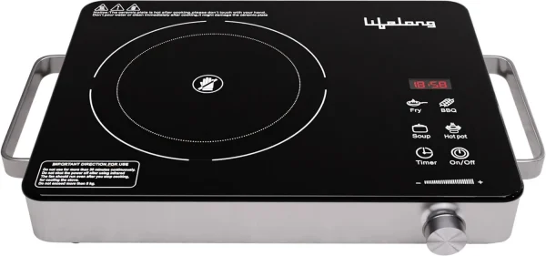 Lifelong 2000 W Radiant Cooktop Touch Panel