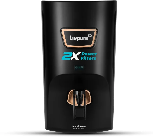 LIVPURE LIV-PEP-STAR-ALKALINE 2X Power Filter No Filter Cost for 2 Year 7 L RO + UV + UF + Copper + Alkaline Water Purifier