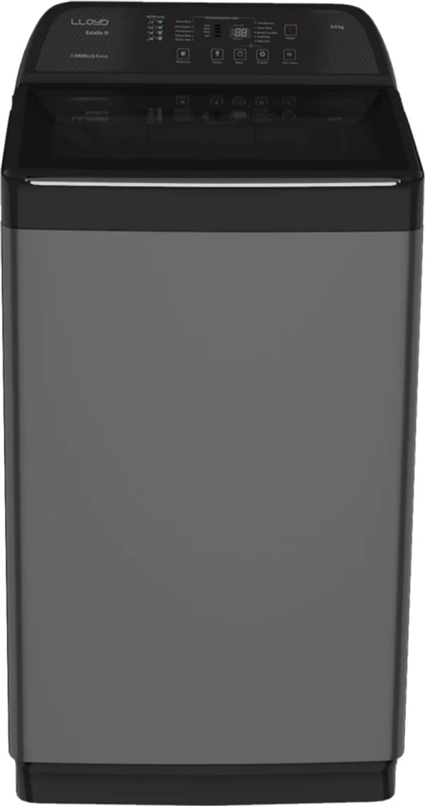 Lloyd 7.5 kg Fully Automatic Top Load Washing Machine with In-built Heater Grey