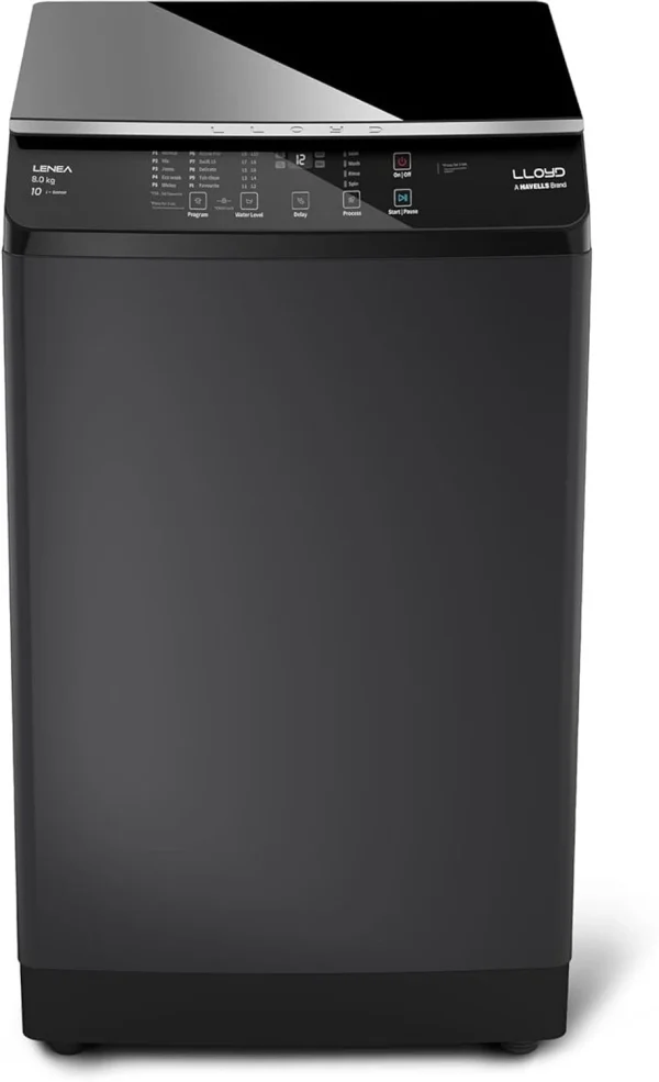 Lloyd 8 kg Fully Automatic Top Load Washing Machine Black