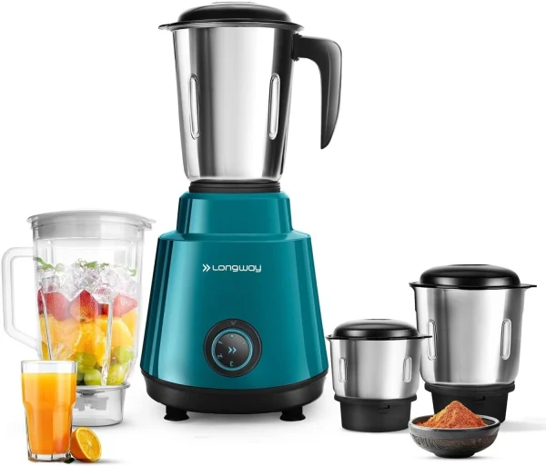 Longway Powerful Motor for Grinding, Mixing, Juicing Up to 750 W Juicer Mixer Grinder