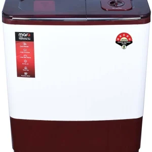 MarQ by Flipkart 10 kg Semi Automatic Top Load Washing Machine Maroon, White