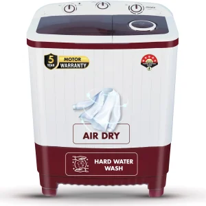 MarQ by Flipkart 7.5 kg 5 Star Rating Innowash Range Semi Automatic Top Load Washing Machine Maroon, White