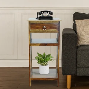 Meera Handicraft Sheesham Wood Solid Wood Bedside Table