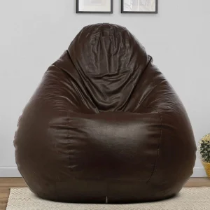Mintwud XXL From Pepperfry Classic XXL Leatherette Bean Bag with Beans Bean Bag Sofa With Bean Filling