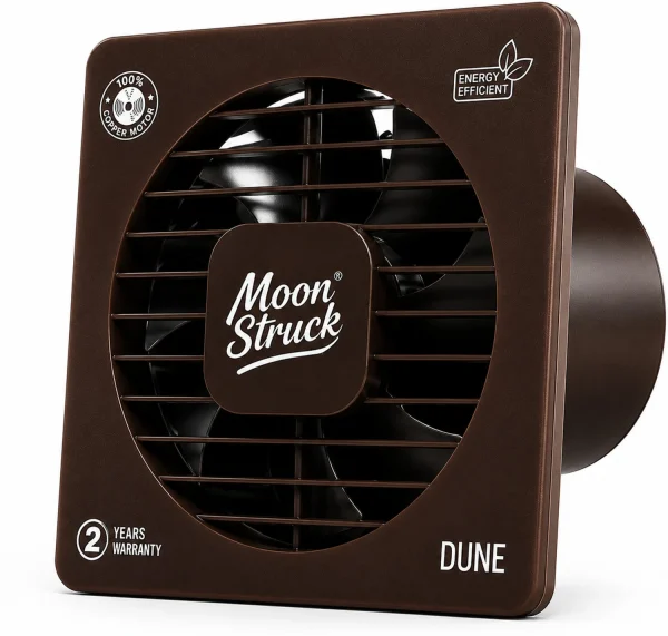 Moonstruck Dune 6 Inch Exhaust Fan | Brown | 7 Blade | Low Noise 150 mm Exhaust Fan