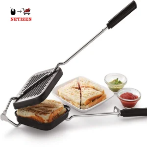 netizen by Sandwich toaster Quality Non-Stick Non- Electric Aluminium 2 Slice Grill Sandwich Toaster Grill Sandwich Maker