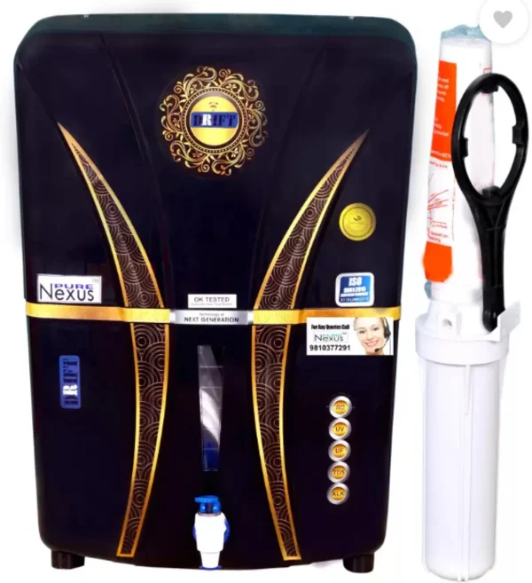 nexus pure DRIFT 4 COPPER + ALKALINE 14 L RO + UV + UF + TDS Control Water Purifier