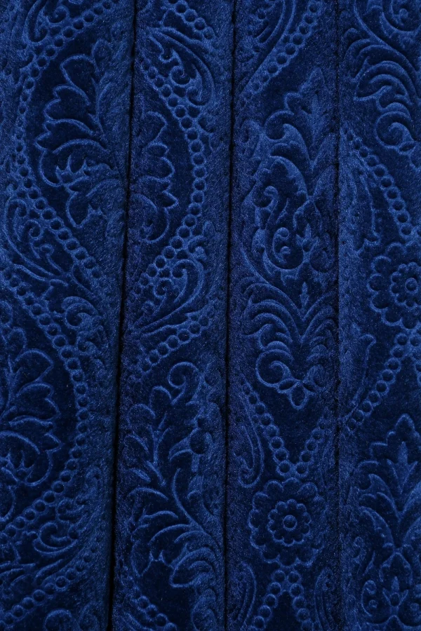 Panipat Textile Hub FABRIC-CADBURY-DAMAS-NAVYBLUE-5-MTR-01 Curtain Fabric