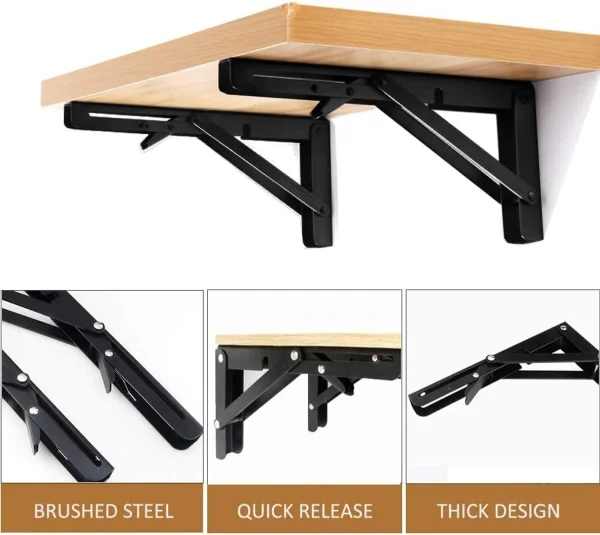 PF CREATIONPF Folding Shelf Brackets Folding Shelf Brackets 1 L Compact Refrigerator