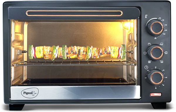 Pigeon 25-Litre with Rotisserie Oven Toaster Grill OTG 19003847/19003848, Black