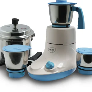 Pigeon Glory 550 W Mixer Grinder (Multicolor, 3 Jars) with IB 3 Ltr Pressure Cooker Special Combo