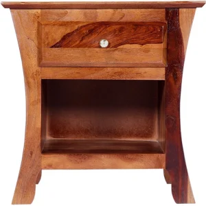 pipercrafts Sheesham Wood Solid Wood Bedside Table