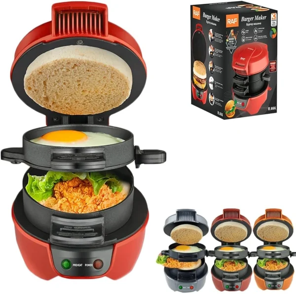 PRATYADH by Burger Maker Non-Stick Burger Maker Grill Sandwich Maker