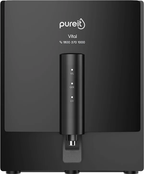 Pureit Vital 6 L RO + UV + Minerals Water Purifier | Upto 60% Water Saving | Suitable for all - Borewell, Tanker, Municipality Water | Wall mount...