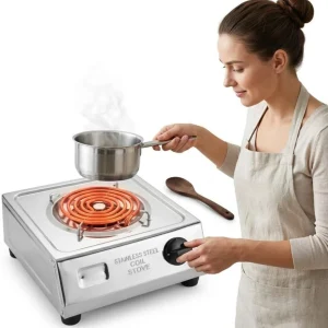 QUALX 2000 W Radiant Cooktop Jog Dial