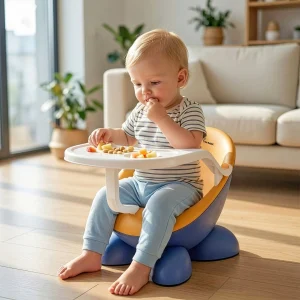 R for Rabbit Jelly Bean Fab 2 in 1 Baby Meal Chair, Kid Seating Chair Plastic Chair