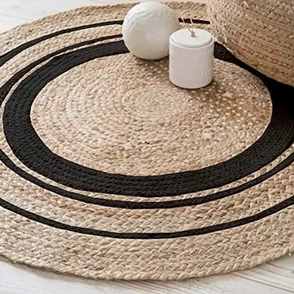 Radhe shyam handloom 2 cm X 2 cm Jute Carpet