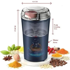 RAY OF KHODIYAR Coffee Grinder Electric, Mini Grinder, Coffee Beans Grinder – Portable Grinder 180 W Mixer Grinder