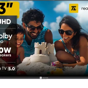 realme TechLife 109 cm (43 inch) Ultra HD (4K) LED Smart Google TV with 5.0 with Dolby Audio, and 40 W downfiring speaker