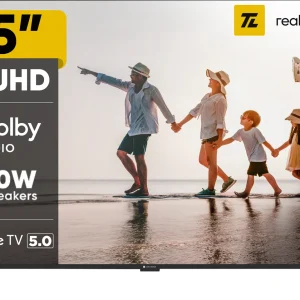 realme TechLife 165 cm (65 inch) Ultra HD (4K) LED Smart Google TV 2025 Edition with 5.0 OS, Dolby Audio, and 30 W downfiring speaker