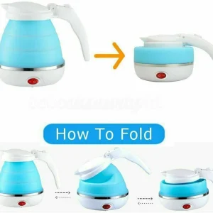 RTAD Electric Kettle Silicone Travel Mini Foldable Electric Kettle (0.6 L, SKY BLUE) Electric Kettle