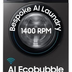 Samsung 9 kg 5 Star, AI Ecobubble, Super Speed, Wi-Fi, Hygiene Steam, Digital Inverter Motor Fully Automatic Front Load Washing Machine with…