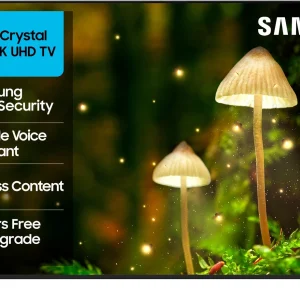 Samsung Crystal 4K 189 cm (75 inch) Ultra HD (4K) LED Smart Tizen TV with 4K Upscaling | HDR 10+ | SolarCell Powered Voice Assistance Remote…