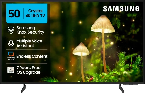Samsung Crystal 4K Infinity Vision 125 cm (50 inch) Ultra HD (4K) LED Smart Tizen TV with 4K Upscaling | HDR 10+ | Voice Assistance Remote Control...