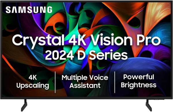 Samsung Crystal 4K Vision Pro 125 cm (50 inch) Ultra HD (4K) LED Smart Tizen TV with Bright Vision | 4K Upscaling | Multiple Voice Assistance...
