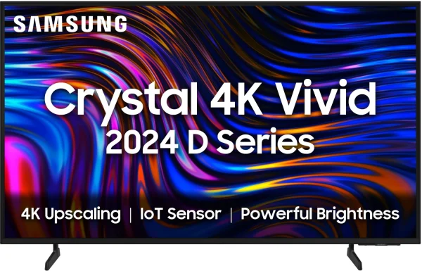 Samsung Crystal 4K Vivid 108 cm (43 inch) Ultra HD (4K) LED Smart Tizen TV with 4K Upscaling | Purcolor | Auto Game Mode | Q-Symphony | Voice Ready...