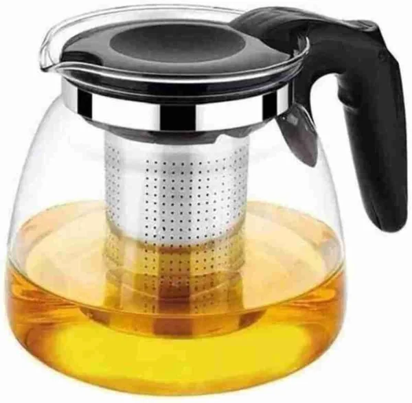Sarsawal 1 L Glass Kettle Tea Wooden Lid Teapot/Carafes & Pitchers with Bamboo Lid Electric Kettle