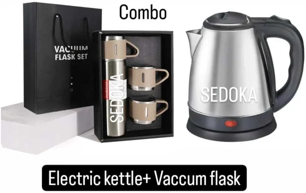 Sedoka Combo of Electric Kettle & Steel Thermo Vaccum Flask Set (Insulated,500ML)TM-5 Electric Kettle Price in India - Buy Sedoka Combo of Electric...