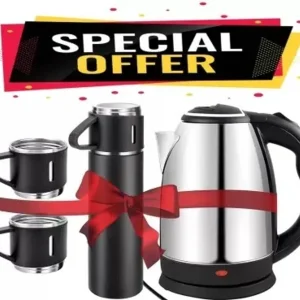 Sedoka Combo of Electric Kettle & Thermo Vaccum Flask Set (Insulated,500ML)TM-5 Electric Kettle