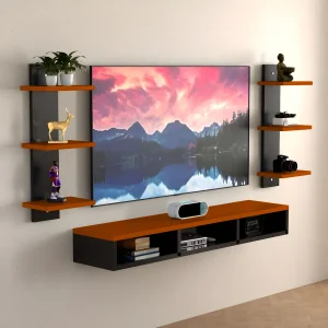 ShahQ TV Cabinet for Bedroom in 32 inch in Engineered Wood TV Entertainment Unit