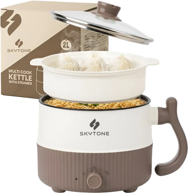 SKYTONE Multipurpose Electric Kettle With Ceramic Coating 2L Multi Cooker Electric Kettle