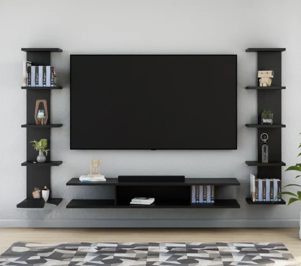 SOAMI; CARVING THE FUTURE OF WOODS TV CABINET UNIT TV ENTERTAINMENT UNIT 50 INCH TN/WHITE Engineered Wood TV Entertainment Unit