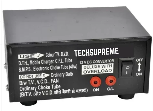 Spire 100 Watt Converter12v dc to ac inverter kit for SMPS, Lap Top, LED TV Solar Compatible Square Wave Inverter