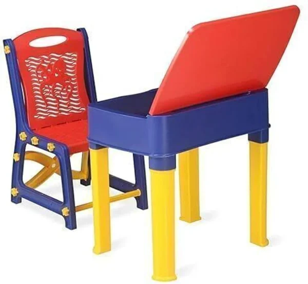 Sumoware study table Red color with chair 2-6 year old kids Plastic Study Table