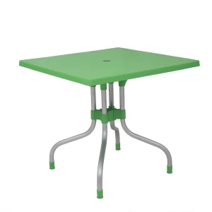 Supreme Olive Plastic Outdoor Table