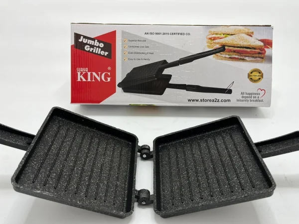 Surya King aluminium Non-stick toast sandwich maker (Jumbo Sandwich Toaster) Open Grill Sandwich Maker